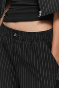 Pinstripe Daylight Boxer Pant (Regular) - Black/Titanium